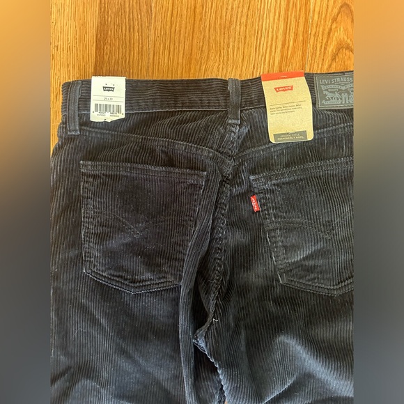Levi black corduroy pants straight leg size 29 x 30 - Picture 3 of 7